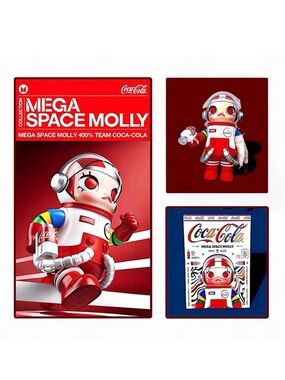 Pop Mart Mega Space Molly 400% Team Coca-Cola